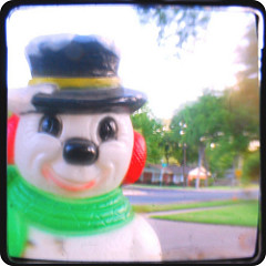 Plastic Snowman