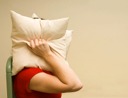 Pillow over head