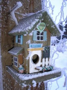 Birdhouse in Snow