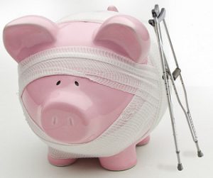 Bandaged Piggy Bank
