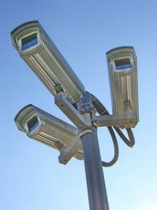 Three Surveillance Cameras