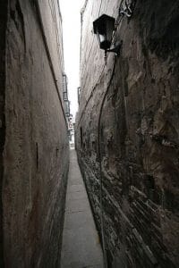 Black-White narrow alley