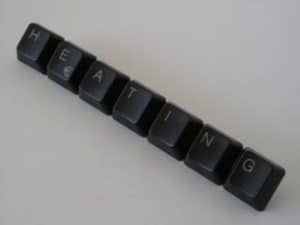 Keys from keyboard spelling heating