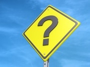 yellow question mark sign