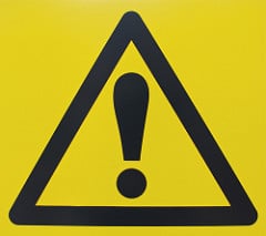 Yellow Warning Sign