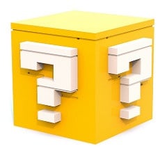 Yellow Questionmark cube