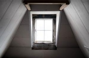 Inside view of Window in Attic 