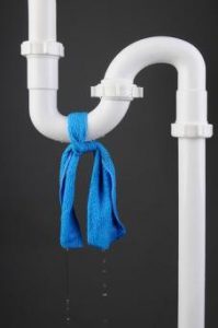 Pipe with Blue Rag tied