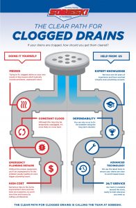 clogged drains infographic