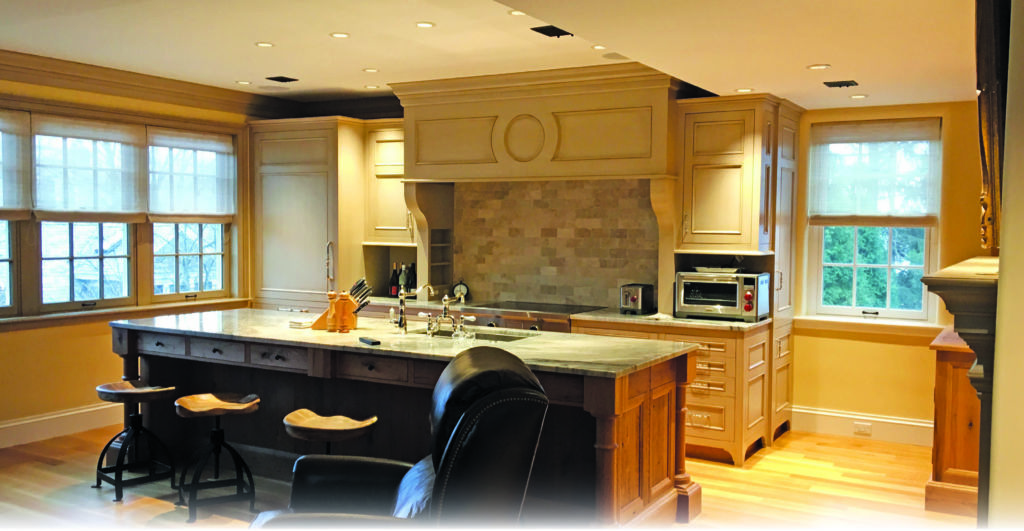 Inside View of Home, Kitchen Island