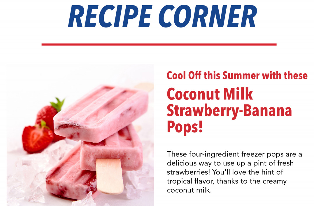 Recipe for Coconut Strawberry Banana Pops