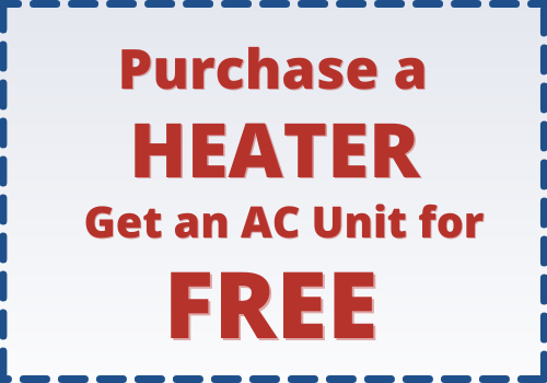 Purchase a heater get an ac unit for free