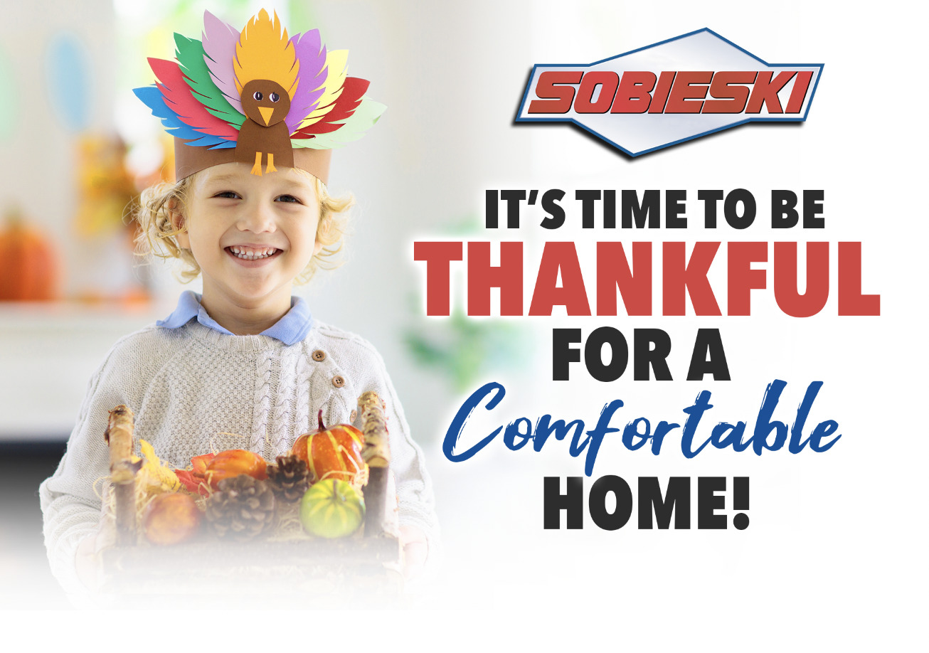 It's time to be thankful for a comfortable home graphic