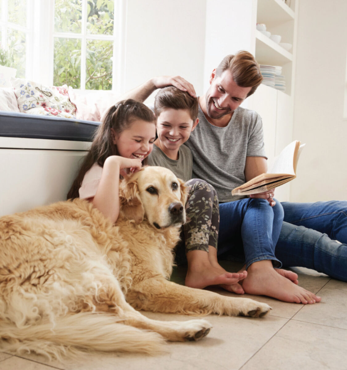 Family and Dog