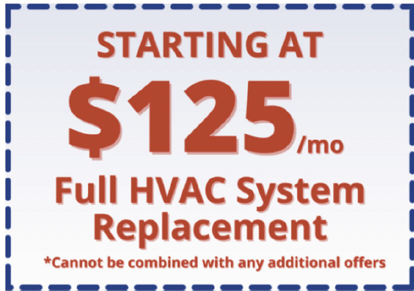 Starting At $125 Full HVAC System 